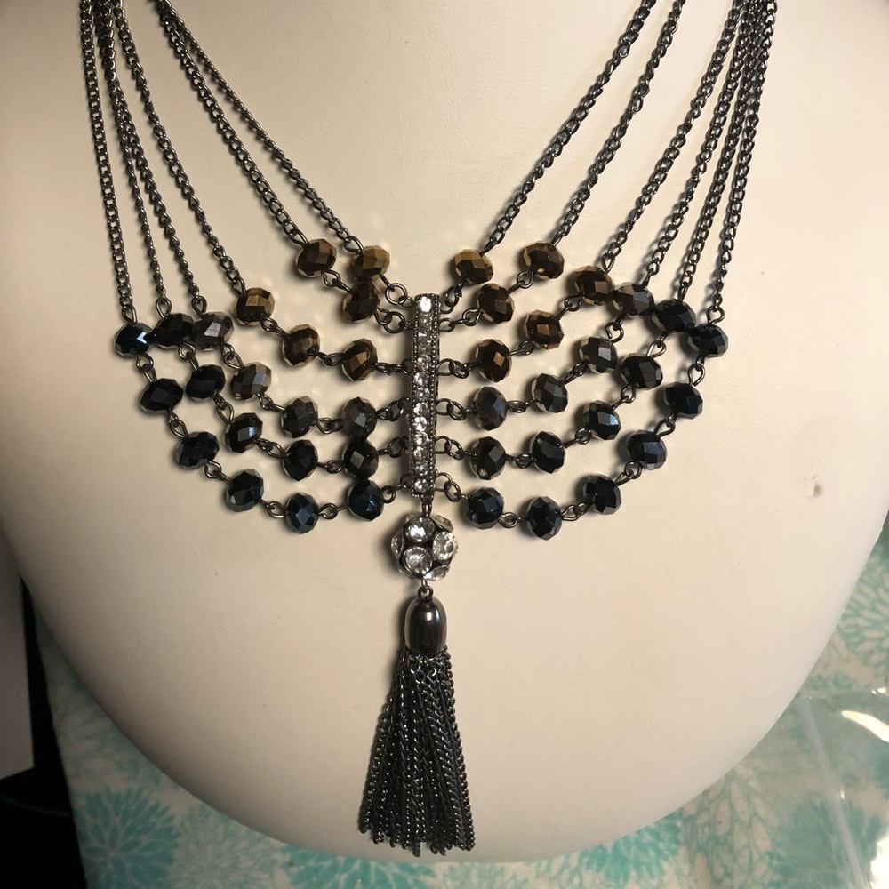 Ali-Khan Crystal Costume Necklace- 498 $50 or $45 w/offer